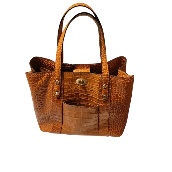Patricia Nash Handbags - Euc Patricia Nash Brown Crocodile-Embossed Tote Bag.